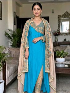 2 in1 gown cum full suit set