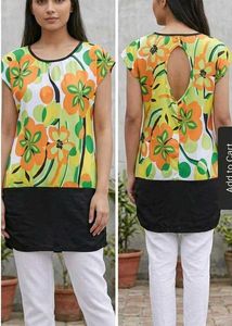 Vibrant Floral Tunic Top