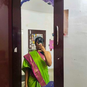 Green and Purple Saree