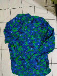 New Abstract Print Long Sleeve Shirt