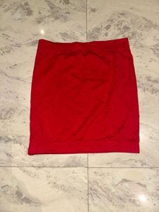 Red tube top