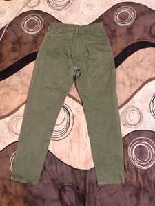 Olive Green High Waisted Pants