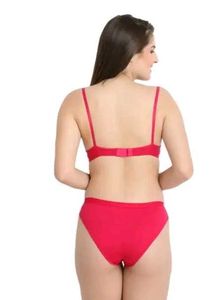 Vibrant Red Bra and Panty Set