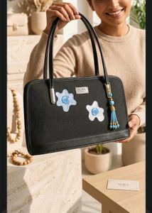 Stylish Black Tote Bag