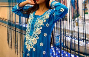 Lucknowi chikankari kurti kurta