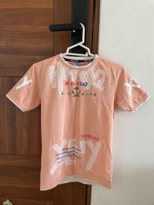 Peach Graphic T-Shirt