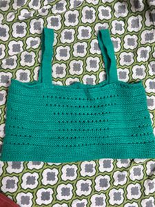 Green Knit Top