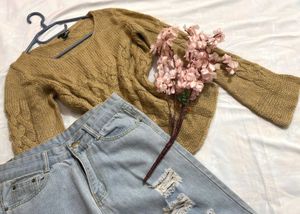 🎉Buy1 Get1 Free🎉H&amp;M Cable Knit Sweater Q