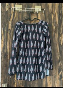 Black Printed Kurta