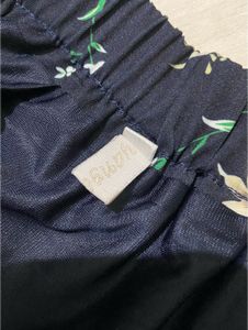 Royal Blue Printed Skirt