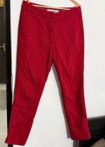 Red Casual Pants