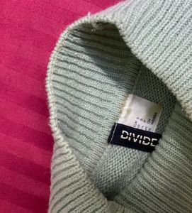 Light Green Mock Neck Sweater