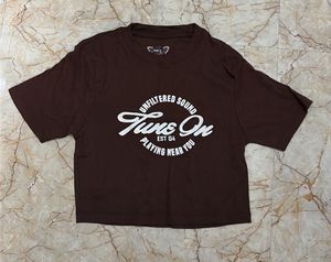 Brown Graphic Print T-Shirt
