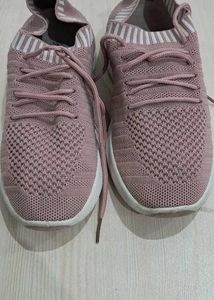 Pink Knit Sneakers never used