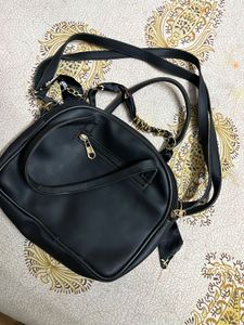 Houndstooth Round Handbag