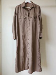Chocolate Brown Shirt Style Tunic