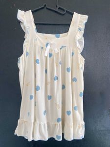 Cute Heart Print PJ Set