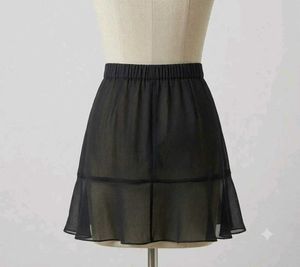 black chiffon swimskirt