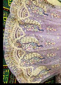 Beautiful Lavender Peacock Lehenga Set