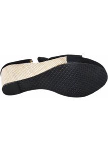 Stylish Black Wedge Sandals