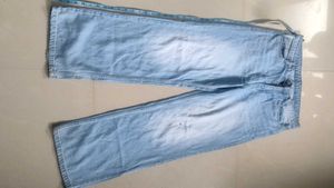 Light Wash Wide Leg Jeans