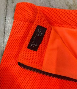 Bright Orange Mesh Skirt