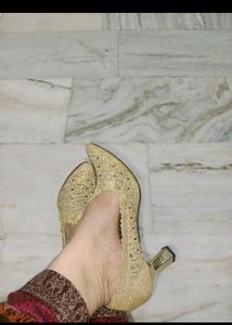 Gold Heavy Work Heels