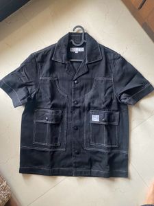 Unused Topstitched Denim Shirt