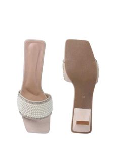 Elegant White Embellished Heels