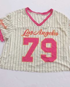 LA "79" Striped Crop Top