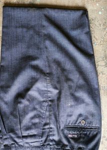 Women's Blue Denim Wide-Leg Pants