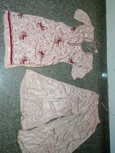 silk palazzo kurti set