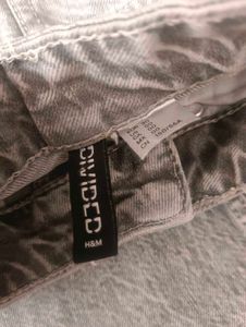 H&amp;M Grey Wide Leg Jeans