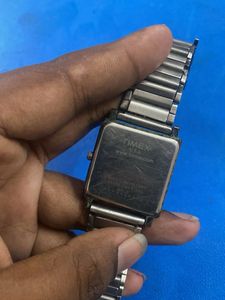 Classic Silver Square Watch