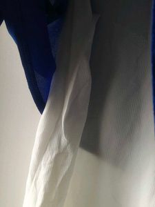 Stylish Blue &amp; White Layered Top