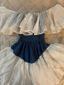 Boho Off-Shoulder Ruffle Dress