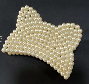 Elegant Pearl Bow Hair Clip