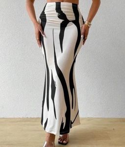 🖤🤍🦓Chic Zebra Print Maxi Skirt