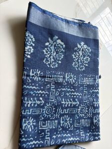 Stylish Blue Printed Saree