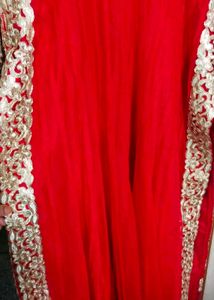 New Red Suit With Golden Lace