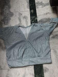 Sparkly Silver Blouse