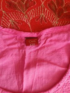 Beautiful Pink Colour Kurta