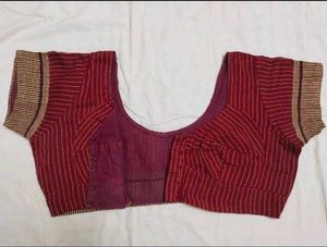 Green Stripe Saree &amp; Blouse