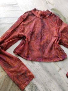 Stylish Swirl Print Top
