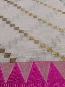 Elegant Beige Saree new fresh
