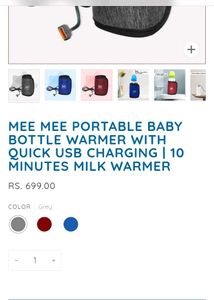 Portable Baby Bottle Warmer With USB