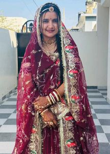 rajputi poshak wine colour rich look