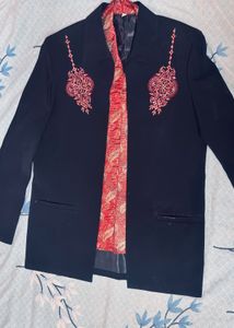 Men's Ethnic Jacket and Vest Set
