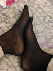 Patterned Black Tights
