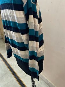 Striped V-Neck Sweater